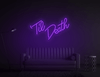 Purple Custom neon sign Til Death