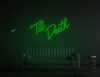 Green Custom neon sign Til Death