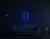 Zero neon Sign blue