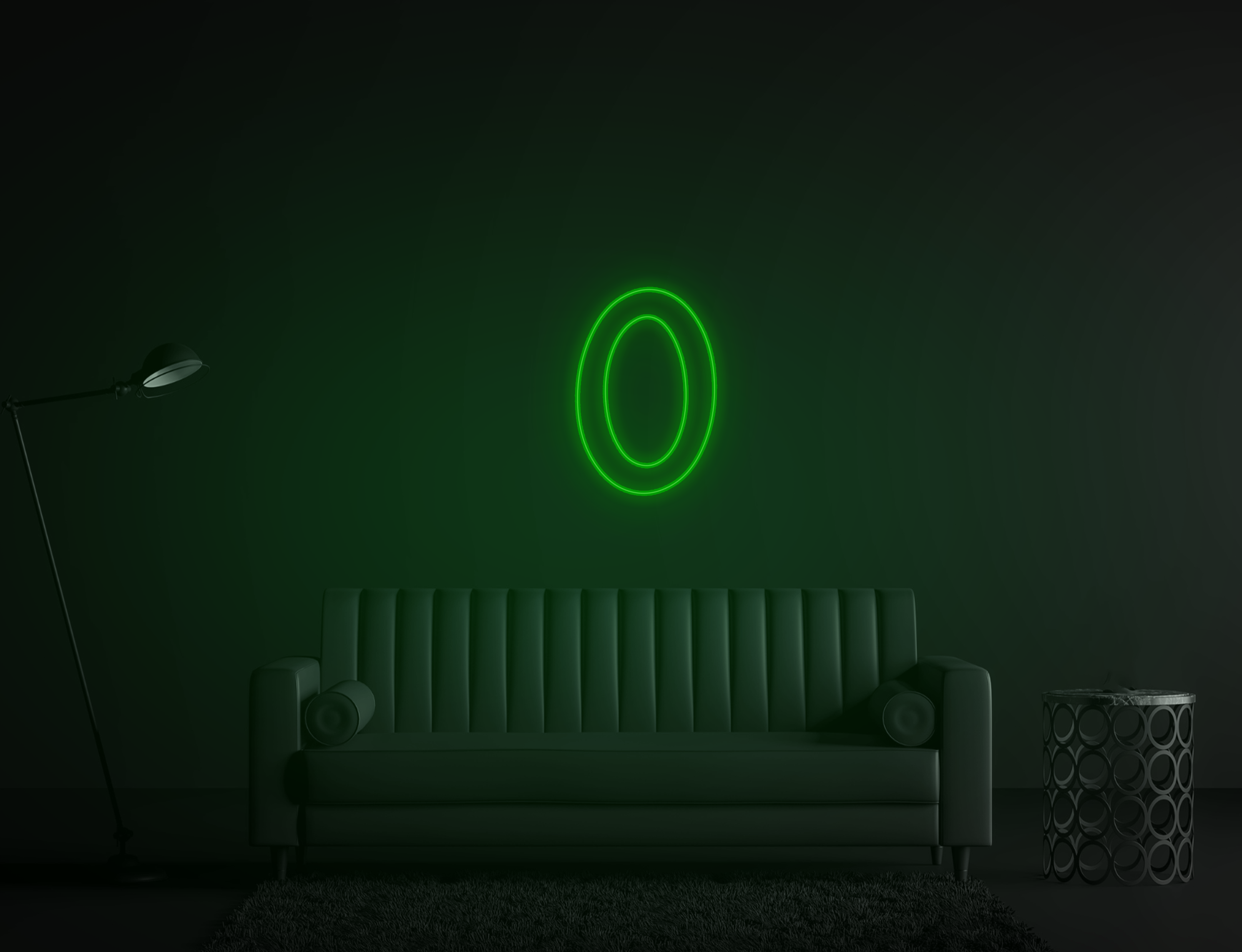 Zero neon Sign Green
