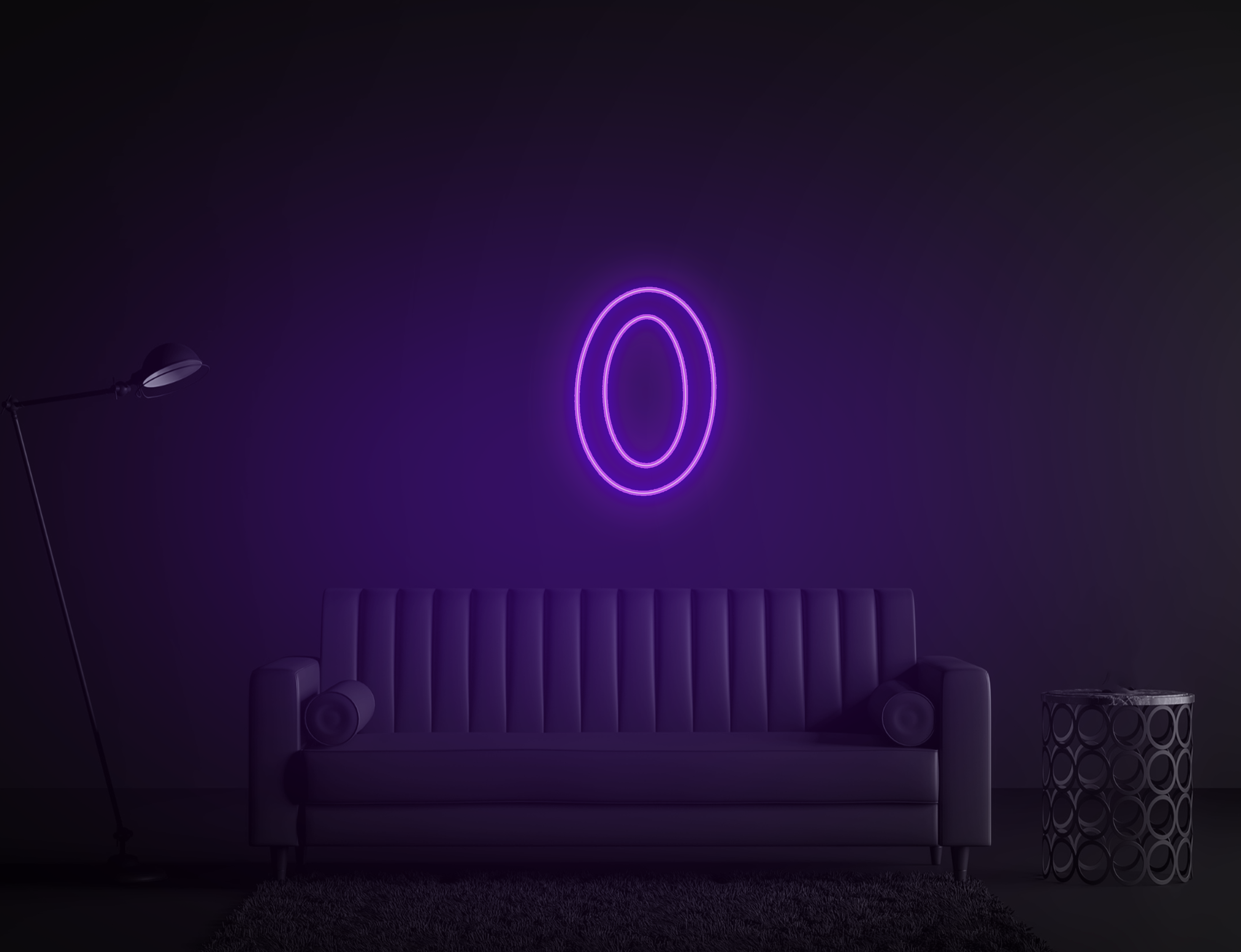 Zero neon Sign purple