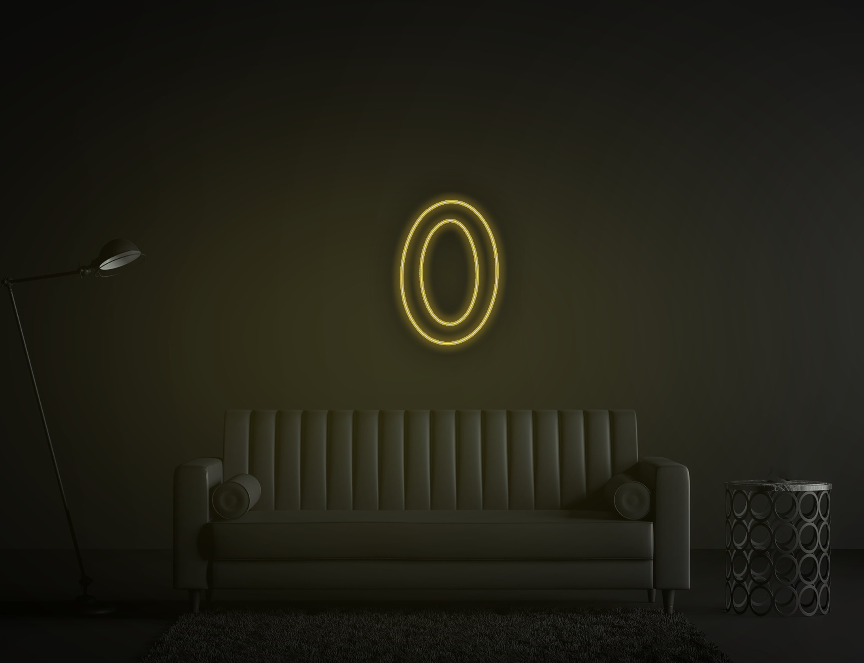 Zero neon Sign warm white