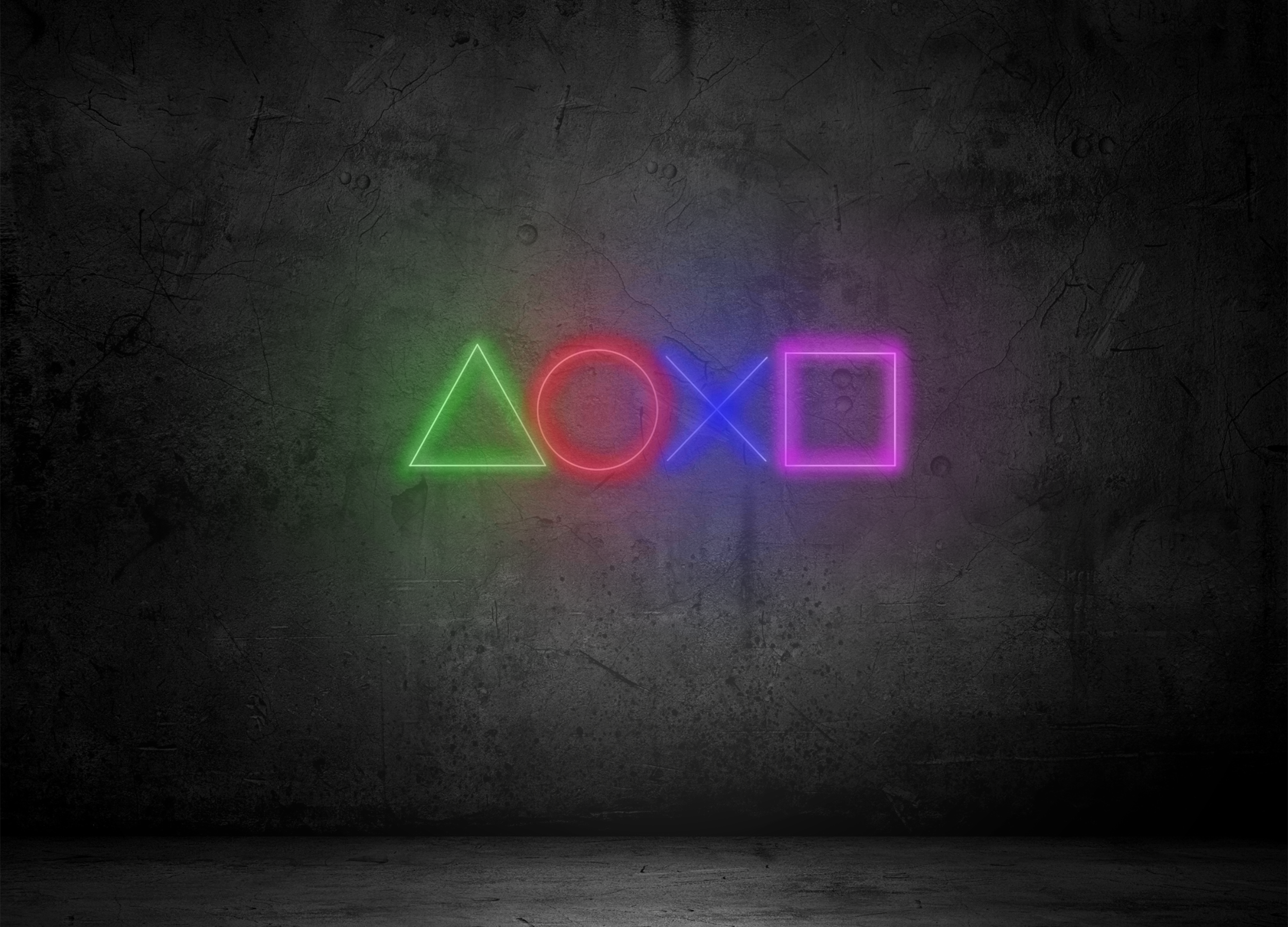 PlayStation Symbols - Neon Feed 